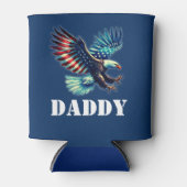 アメリカン・イーグル愛国国旗の青 缶クーラー (正面)