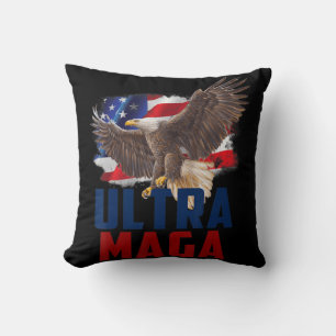 アメリカン・イーグル愛国父祖デーUltra MAGA Fl クッション