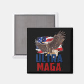 アメリカン・イーグル愛国父祖デーUltra MAGA Fl マグネット (正面/裏面)