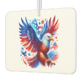 アメリカン・イーグル愛国的デザイン赤白青 カーエアーフレッシュナー (左)