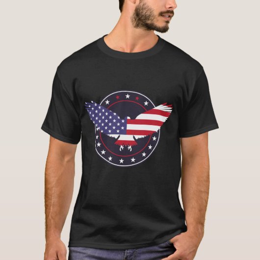 アメリカン・イーグル米国国旗 Tシャツ (正面)