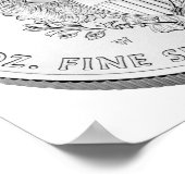 アメリカン・イーグル銀未循環貨幣 ポスター (角)