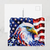 アメリカン・イーグル，アメリカ，ポストクロッシング用はがき ポストカード (正面/裏面)