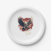 アメリカン・イーグル・ビットコイン・レーザー・アイズ ペーパープレート (正面)