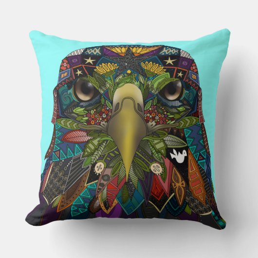 アメリカン・イーグル・ブルー クッション (正面)