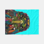 アメリカン・イーグル・ブルー フリースブランケット (正面(横))