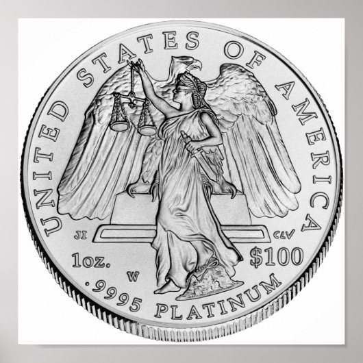 アメリカン・イーグル・プラチナ未循環コイン ポスター (正面)
