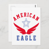 アメリカン・イーグル – 自由 ポストカード (正面/裏面)