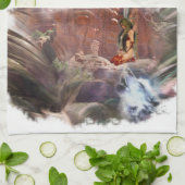 アメリカン・イ結婚ンドのナイト・ヴィネット キッチンタオル (折り畳み)