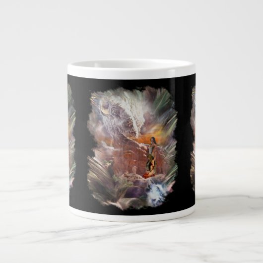 アメリカン・イ結婚ンドのナイト・ヴィネット ジャンボコーヒーマグカップ (正面)