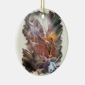 アメリカン・イ結婚ンドのナイト・ヴィネット セラミックオーナメント (右)