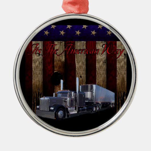 『アメリカン·ウェイ』 メタルオーナメント (正面)
