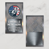 アメリカン・ウェルダー・ロゴ |鉄鋼 名刺 (正面/裏面)