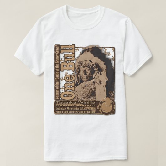 アメリカン・ウォリアー "ワン・ブル" Tシャツ (デザイン正面)