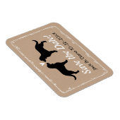 アメリカン・ウォーター・スパニエル犬・ウェディング・ザ・デイト マグネット (右側)