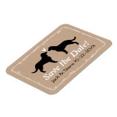 アメリカン・ウォーター・スパニエル犬・ウェディング・ザ・デイト マグネット (左側)