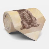 アメリカン・ウォー絵画ト・スパニエル犬ズ – オリジナル・ドッグ・アート ネクタイ (ロール)