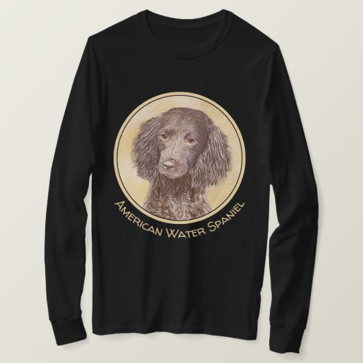 アメリカン・ウォー絵画ト・スパニエル犬ズ – オリジナル・ドッグ・アート Tシャツ (デザイン正面)