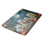 アメリカン・エスキモー不気味ハロウィーン バスマット (アングル)