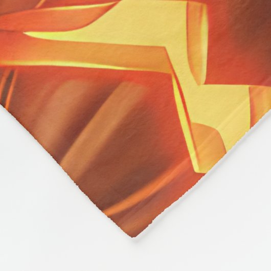 アメリカン・エスキモー不気味ハロウィーン フリースブランケット (角)