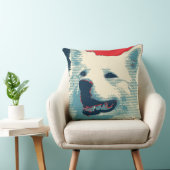 アメリカン・エスキモー犬の政治的希望パロディ クッション (椅子)