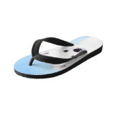 アメリカン・エスキモー絵画・ドッグのオリジナル- American Dog Art キッズビーチサンダル (アングル)