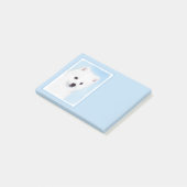 アメリカン・エスキモー絵画・ドッグのオリジナル- American Dog Art ポストイット (アングル)