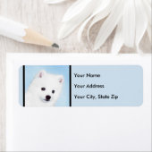 アメリカン・エスキモー絵画・ドッグのオリジナル- American Dog Art ラベル (インサイチュ)