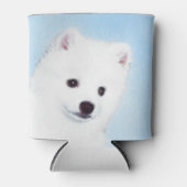 アメリカン・エスキモー絵画・ドッグのオリジナル- American Dog Art 缶クーラー (正面)