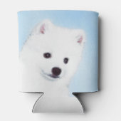 アメリカン・エスキモー絵画・ドッグのオリジナル- American Dog Art 缶クーラー (裏面)