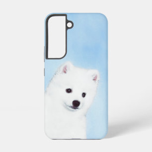 アメリカン・エスキモー絵画・ドッグのオリジナル- American Dog Art Samsung Galaxy S22ケース