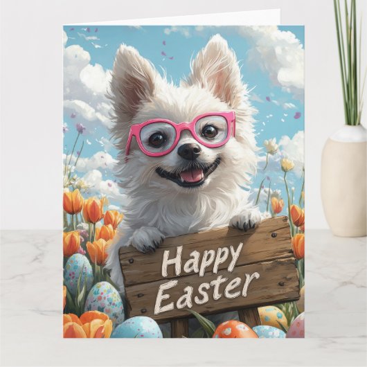 アメリカン・エスキモー・イースター・エッグ カード (正面)