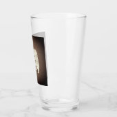 アメリカン・エスキモー・ドッグシルエット素朴パーソナライズされた タンブラーグラス (左)