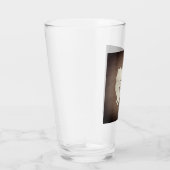 アメリカン・エスキモー・ドッグシルエット素朴パーソナライズされた タンブラーグラス (右)