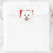 アメリカン・エスキモー・ドッグ・カラー・ブロック スクエアシール (バッグ)