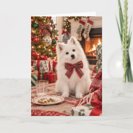 アメリカン・エスキモー・ドッグ クリスマスカード カード