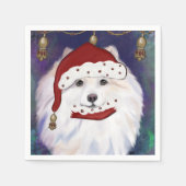 アメリカン・エスキモー・ドッグ スタンダードカクテルナプキン (正面)