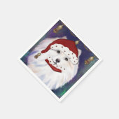 アメリカン・エスキモー・ドッグ スタンダードカクテルナプキン (角)