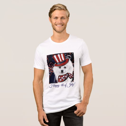 アメリカン・エスキモー・ドッグ  トライブレンドＴシャツ (正面全面)