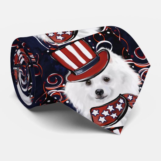アメリカン・エスキモー・ドッグ ネクタイ (ロール)