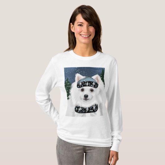 アメリカン・エスキモー・ドッグ Tシャツ (正面フル)