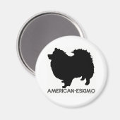アメリカン・エスキモー・マグネット マグネット (正面/裏面)