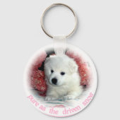 アメリカン・エスキモ キーホルダー (正面)