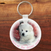 アメリカン・エスキモ キーホルダー (正面)