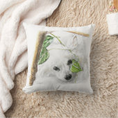 アメリカン・エスキモ クッション (ブランケット)