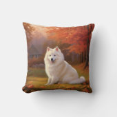 アメリカン・エスキモin紅葉秋インスパイア クッション (正面)