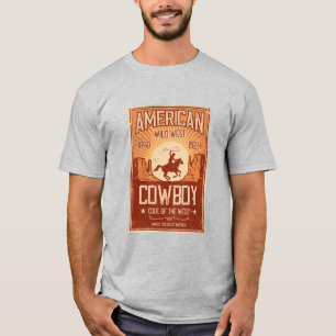アメリカン·カウボーイ·ワイルド·ウェスト Tシャツ