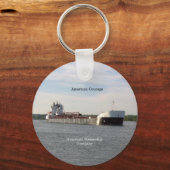 アメリカン・カレッジ チェーン キーホルダー (正面)