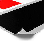 アメリカン・ガール。星とストライプ。サングラス.編集 ポスター (角)