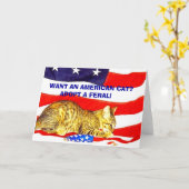 アメリカン・キャットが欲しい?フェラルを採用! カード (黄色い花)